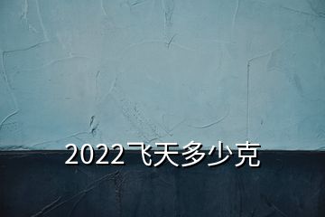 2022飛天多少克