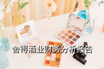 舍得酒業(yè)財務分析報告