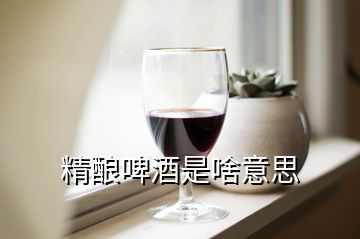 精釀啤酒是啥意思