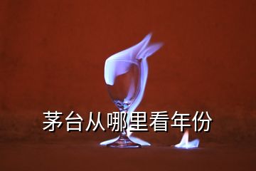 茅臺(tái)從哪里看年份