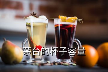 茅臺的杯子容量