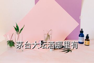 茅臺(tái)大壇酒哪里有