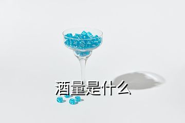 酒量是什么