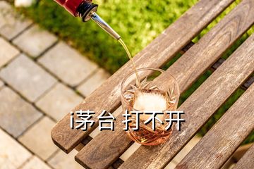 i茅臺(tái) 打不開(kāi)