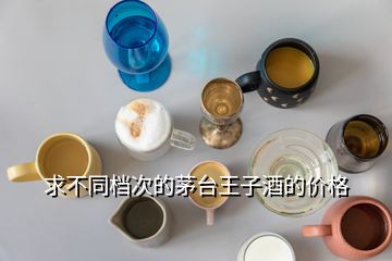 求不同檔次的茅臺王子酒的價格