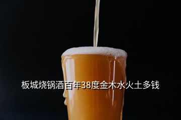 板城燒鍋酒百年38度金木水火土多錢