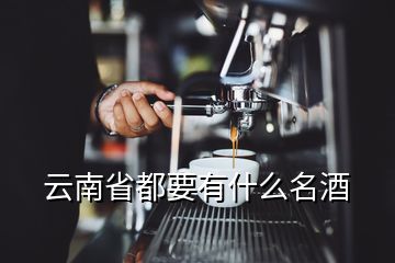 云南省都要有什么名酒