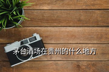 茅臺(tái)酒場在貴州的什么地方