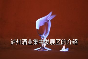 瀘州酒業(yè)集中發(fā)展區(qū)的介紹