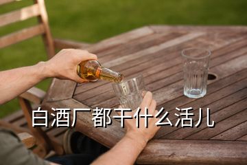 白酒廠都干什么活兒