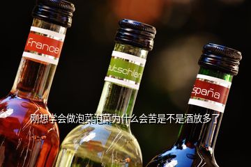 剛想學(xué)會(huì)做泡菜泡菜為什么會(huì)苦是不是酒放多了