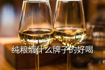 純糧酒什么牌子的好喝