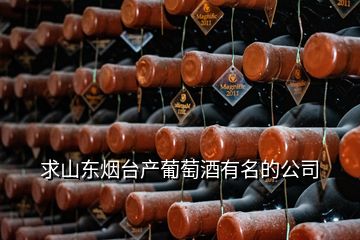 求山東煙臺產葡萄酒有名的公司