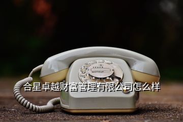 合星卓越財(cái)富管理有限公司怎么樣