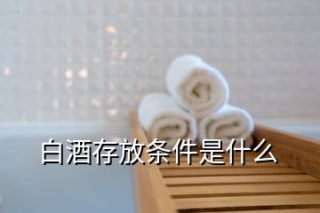 白酒存放條件是什么