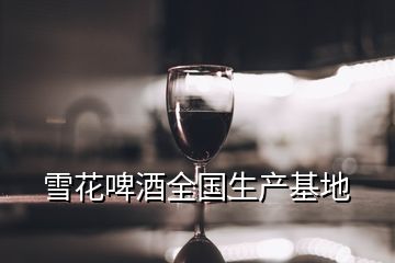 雪花啤酒全國(guó)生產(chǎn)基地