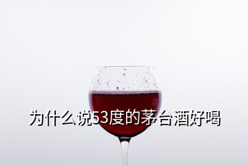 為什么說53度的茅臺酒好喝