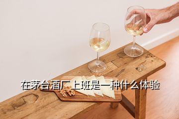 在茅臺酒廠上班是一種什么體驗(yàn)