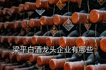 梁平白酒龍頭企業(yè)有哪些