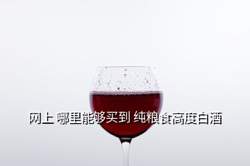 網(wǎng)上 哪里能夠買(mǎi)到 純糧食高度白酒