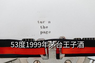 53度1999年茅臺王子酒