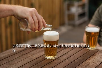 求啤酒廠回收二氧化碳設(shè)備200kg小時(shí)原來(lái)是手動(dòng)人工操作