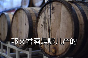 邛文君酒是哪兒產(chǎn)的