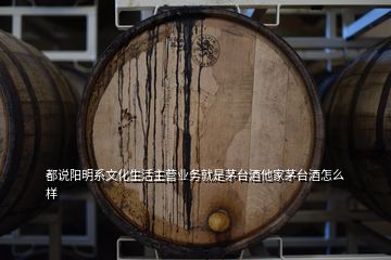 都說陽明系文化生活主營業(yè)務(wù)就是茅臺(tái)酒他家茅臺(tái)酒怎么樣