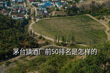 茅臺鎮(zhèn)酒廠前50排名是怎樣的