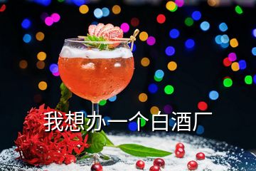 我想辦一個(gè)白酒廠