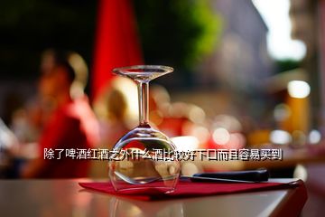 除了啤酒紅酒之外什么酒比較好下口而且容易買到