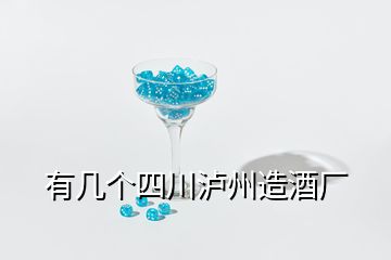 有幾個四川瀘州造酒廠