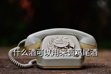 什么酒可以用來(lái)調(diào)雞尾酒