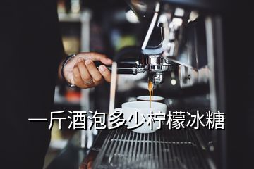 一斤酒泡多少檸檬冰糖