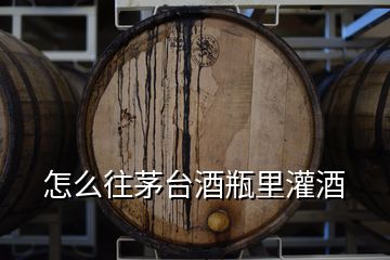 怎么往茅臺(tái)酒瓶里灌酒