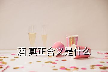 酒 真正含義是什么