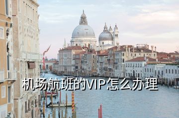 機場航班的VIP怎么辦理