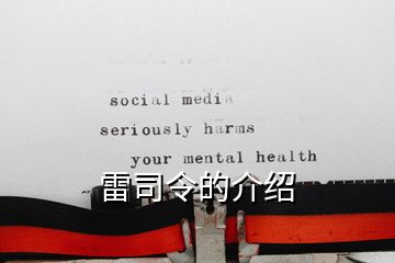 雷司令的介紹