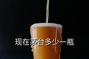 現(xiàn)在茅臺多少一瓶