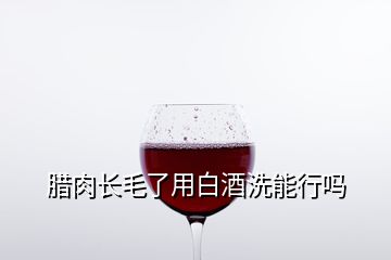 臘肉長毛了用白酒洗能行嗎