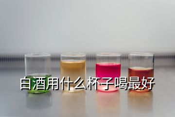 白酒用什么杯子喝最好