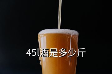 45l酒是多少斤