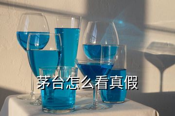 茅臺怎么看真假