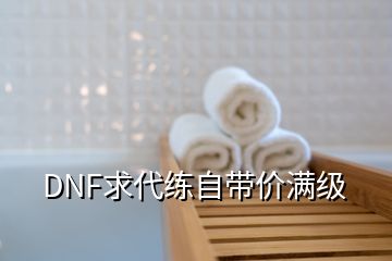 DNF求代練自帶價滿級