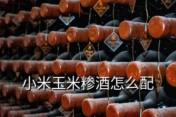 小米玉米糝酒怎么配