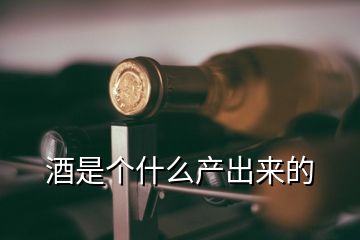 酒是個(gè)什么產(chǎn)出來(lái)的