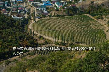 珠海市香洲紫荊路63號科匯集團大廈五樓505室是什么公司