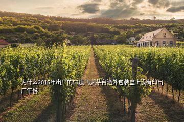 為什么2015年出廠的53度飛天茅臺酒外包裝盒上沒有印出廠年份