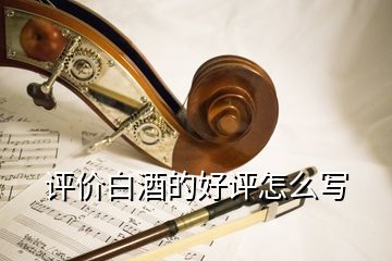 評(píng)價(jià)白酒的好評(píng)怎么寫