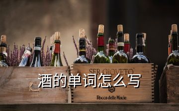 酒的單詞怎么寫(xiě)